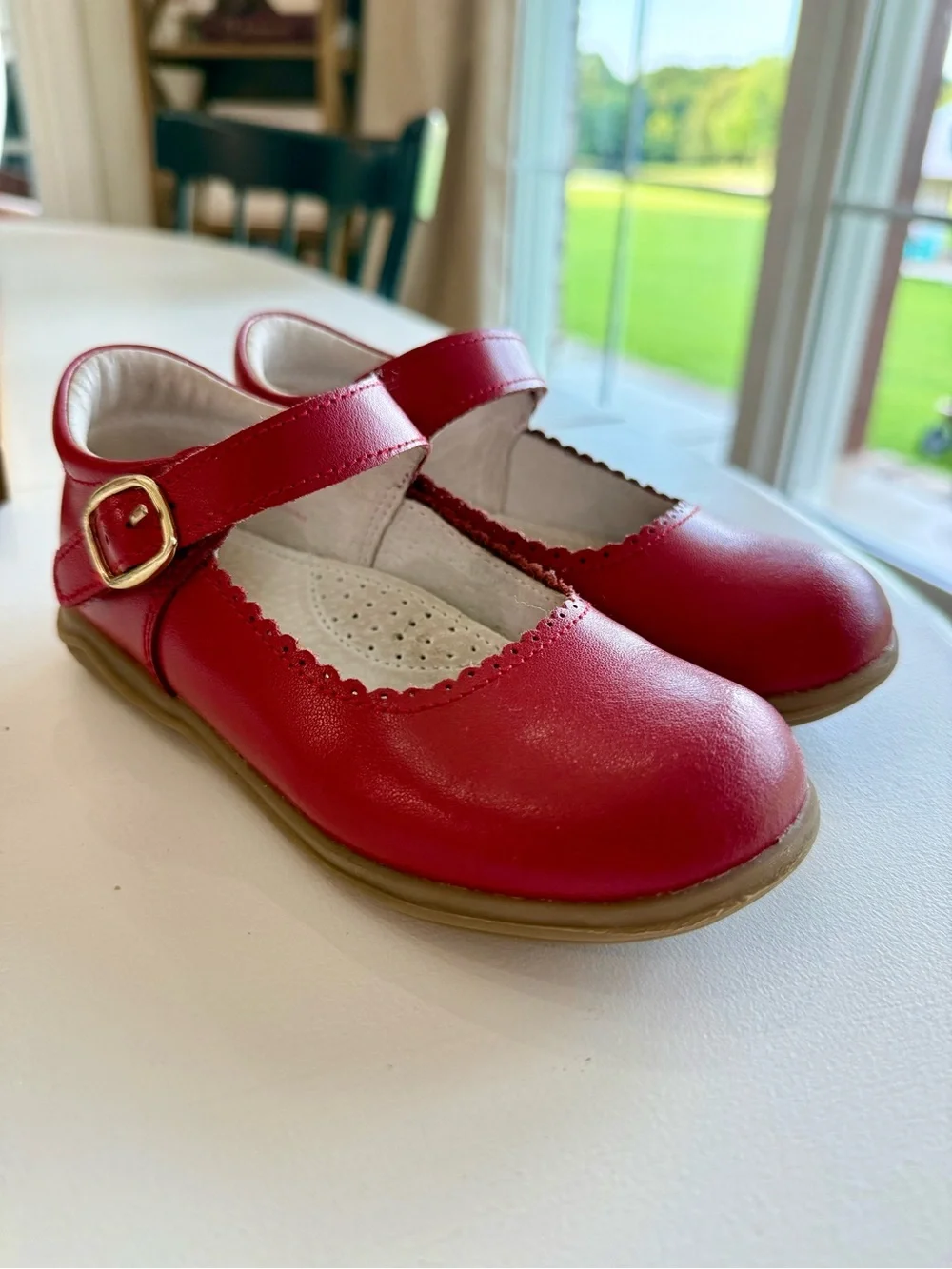 Red Mary Jane Kids Shoes L’Amour Chloe